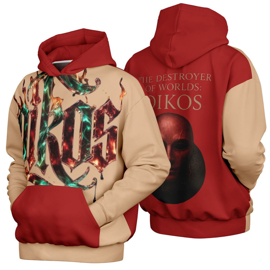 OIKOS HOODIE | Carnelian+Crème