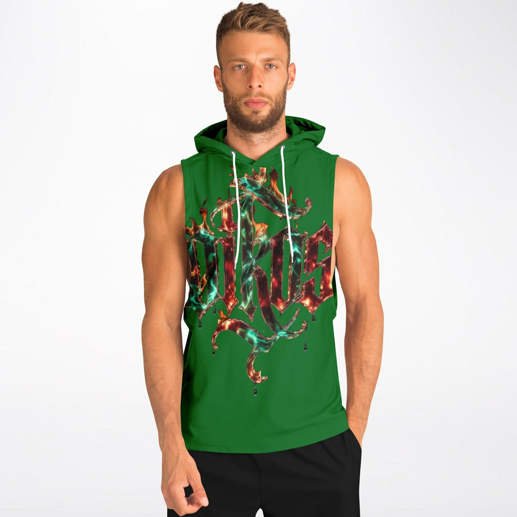 OIKOS Sleeveless Hoodie — Jade