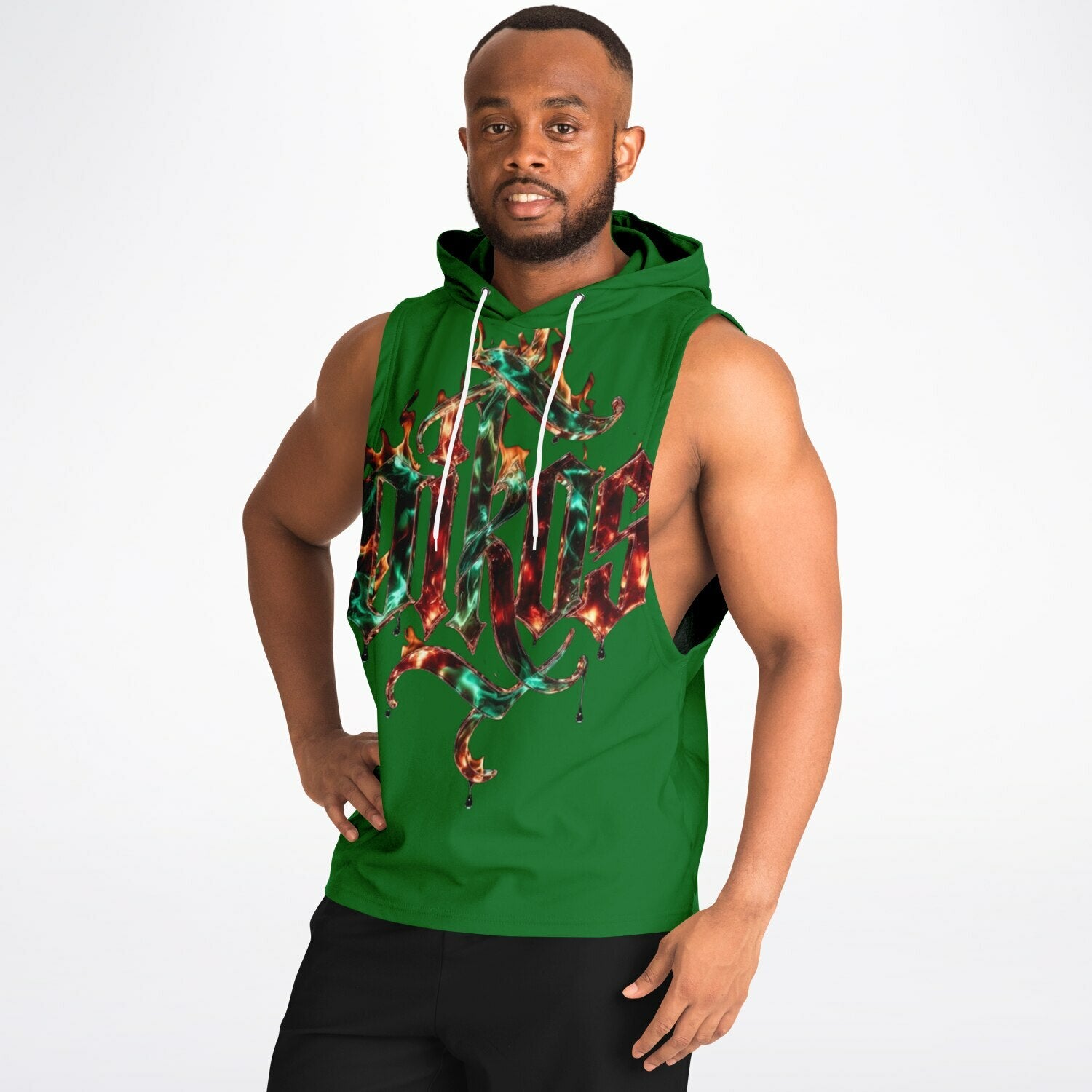 OIKOS Sleeveless Hoodie — Jade