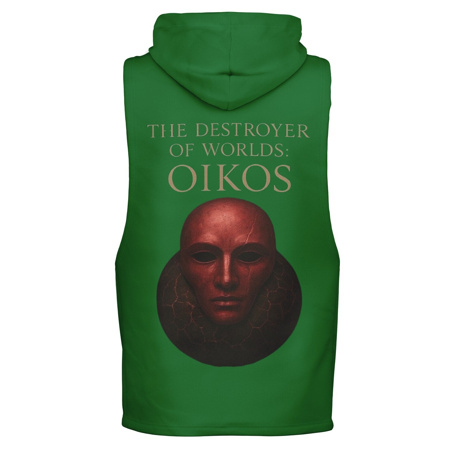 OIKOS Sleeveless Hoodie — Jade