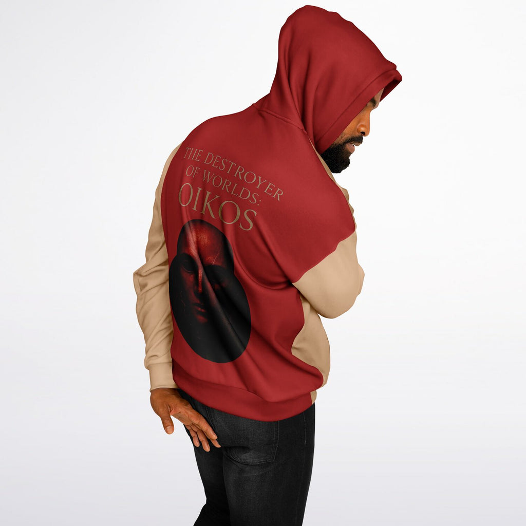 OIKOS HOODIE | Carnelian+Crème
