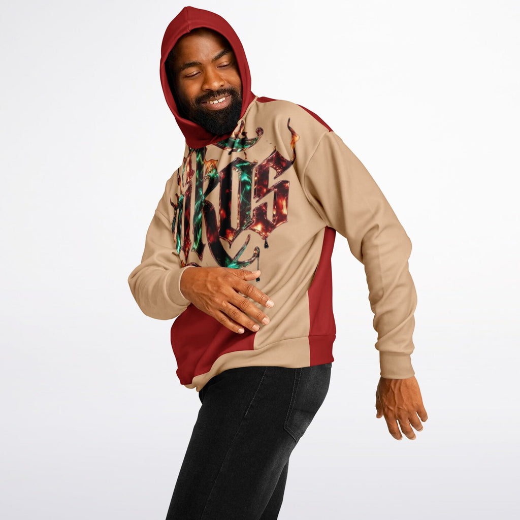 OIKOS HOODIE | Carnelian+Crème