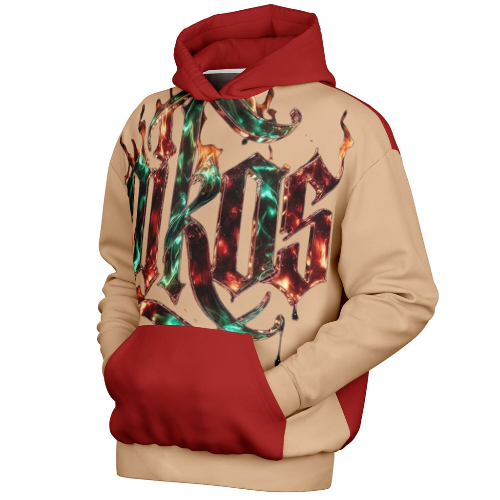 OIKOS HOODIE | Carnelian+Crème