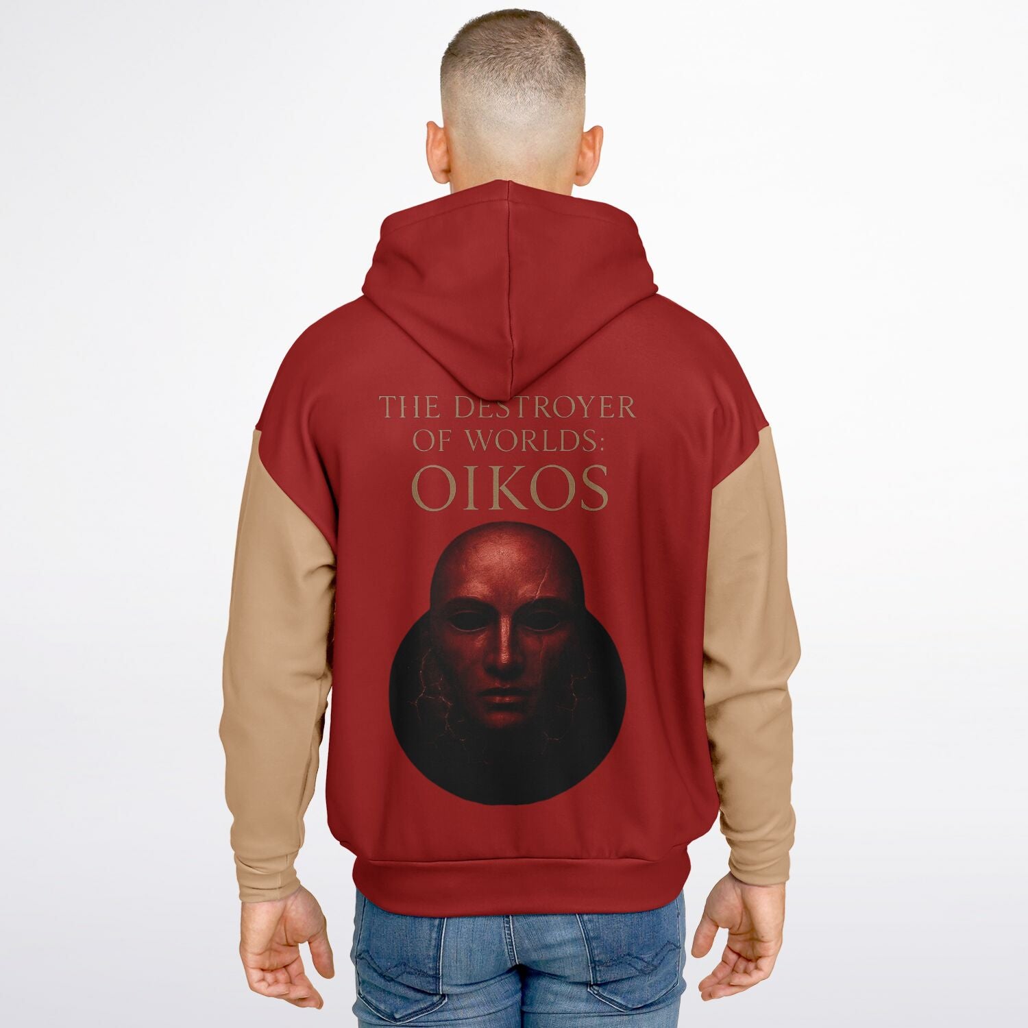 OIKOS HOODIE | Carnelian+Crème