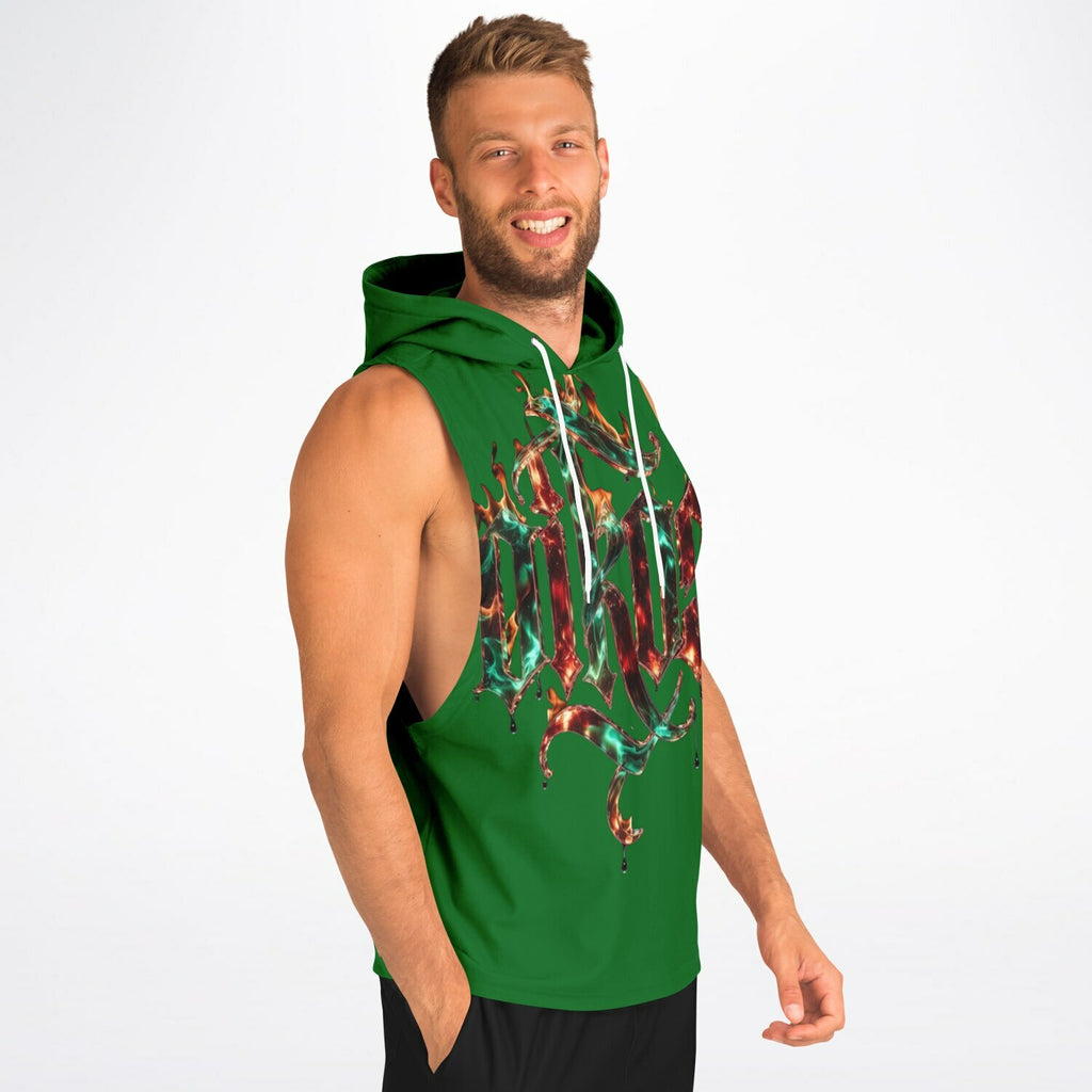 OIKOS Sleeveless Hoodie — Jade