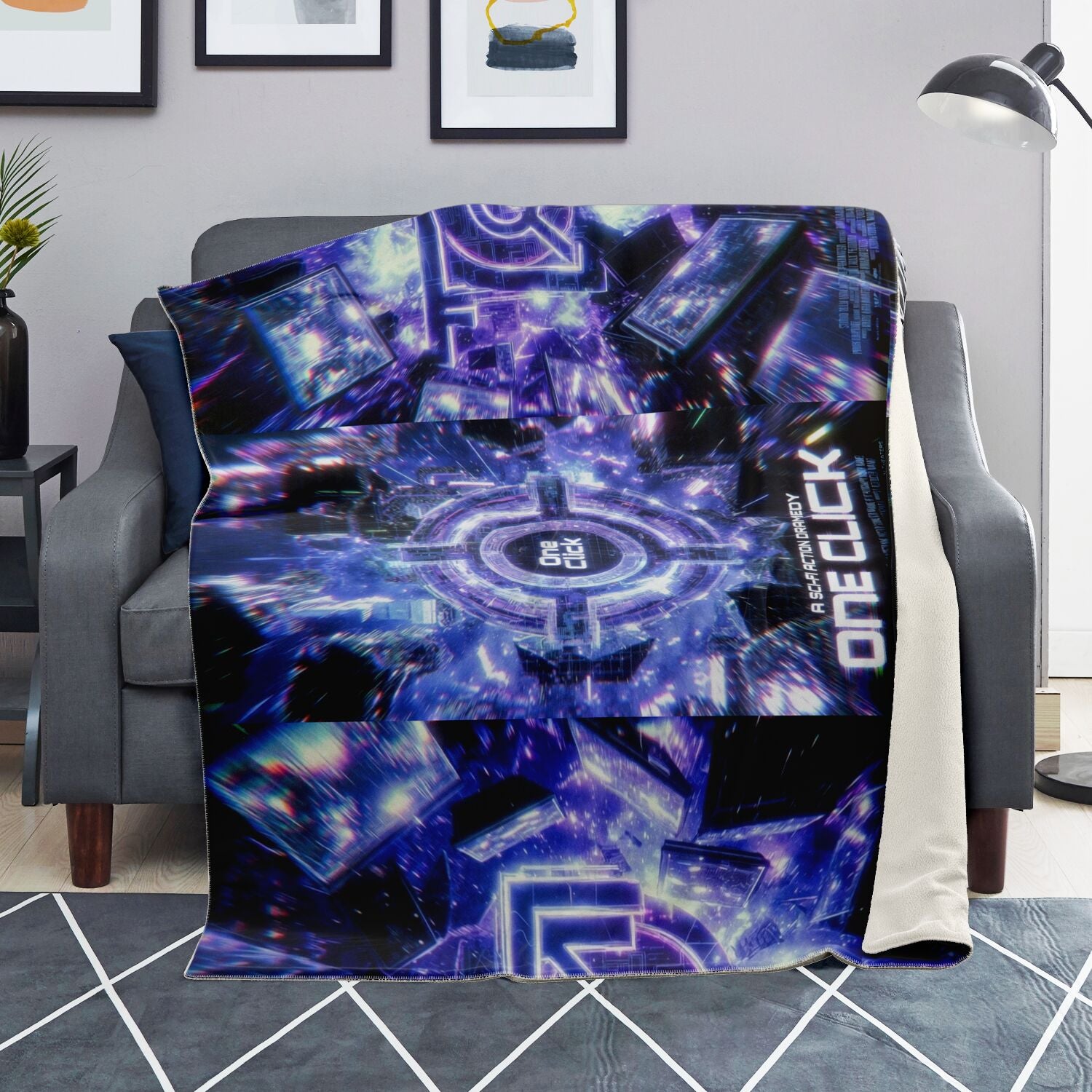 OneClick Premium Microfleece Blanket - AOP