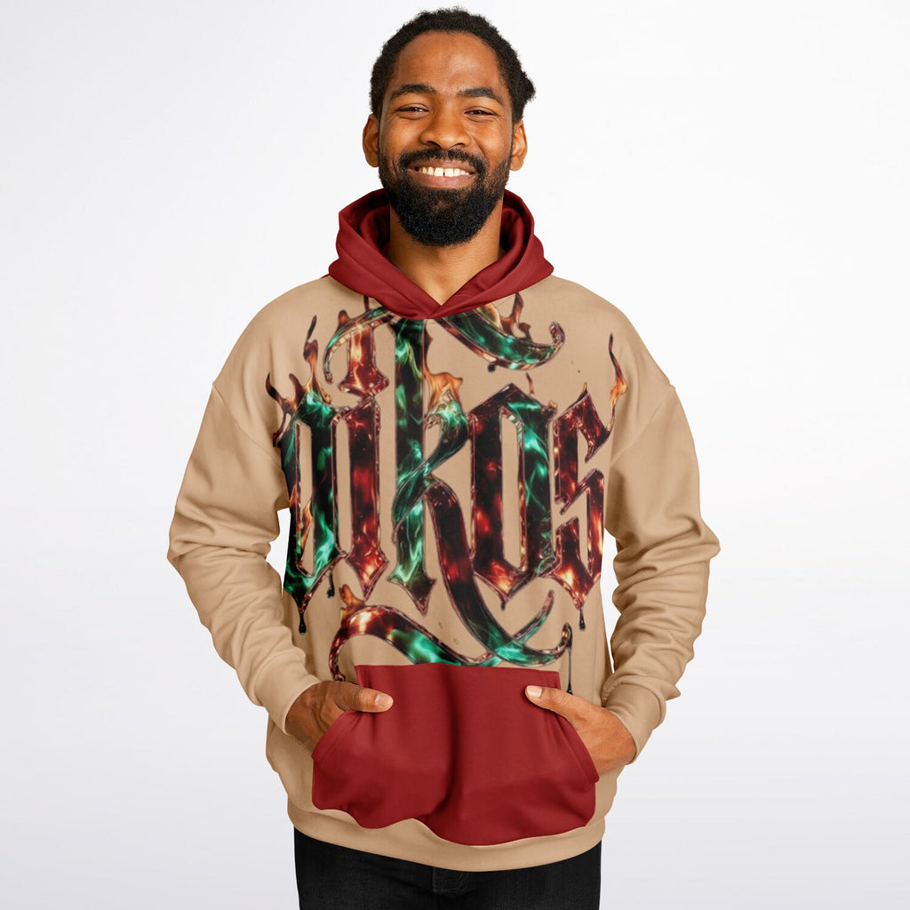 OIKOS HOODIE | Carnelian+Crème