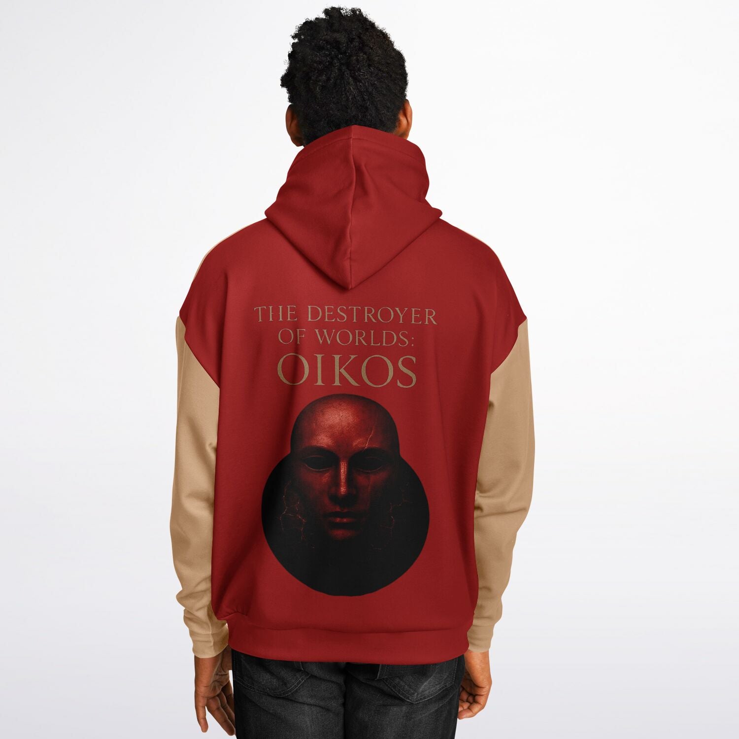 OIKOS HOODIE | Carnelian+Crème